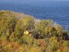 Around the cottages # 2 and # 3, wooded site on a cliff, near the sea