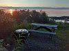 Table de pique-nique et BBQ pour un bon souper en plein-air