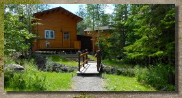 Un des chalets 3 1/2 en bois