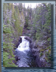 Vue du Canyon que l'on a sur le pont suspendu du sentier du Ruisseau.