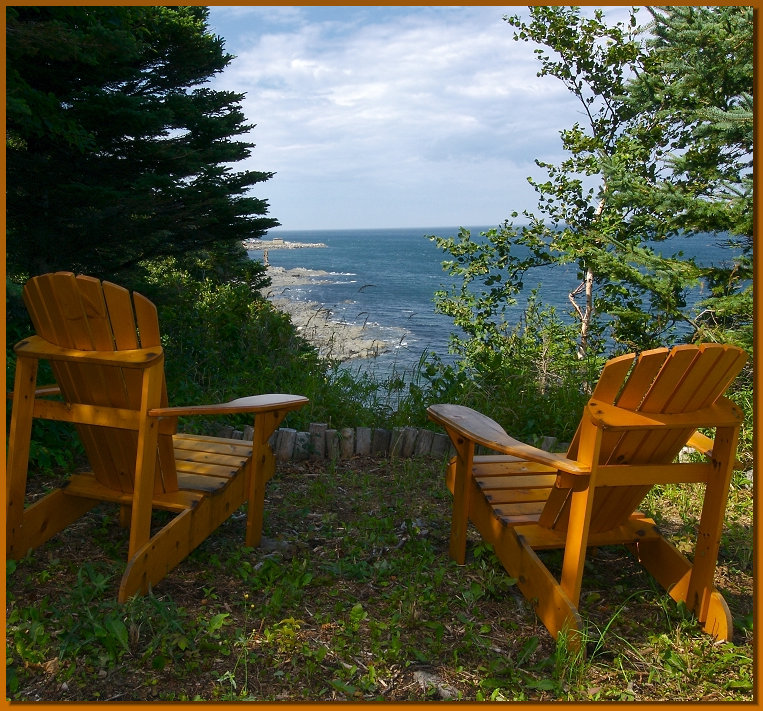 Belvdre avec vue panoramique sur la mer, la tourelle et le havre de pche